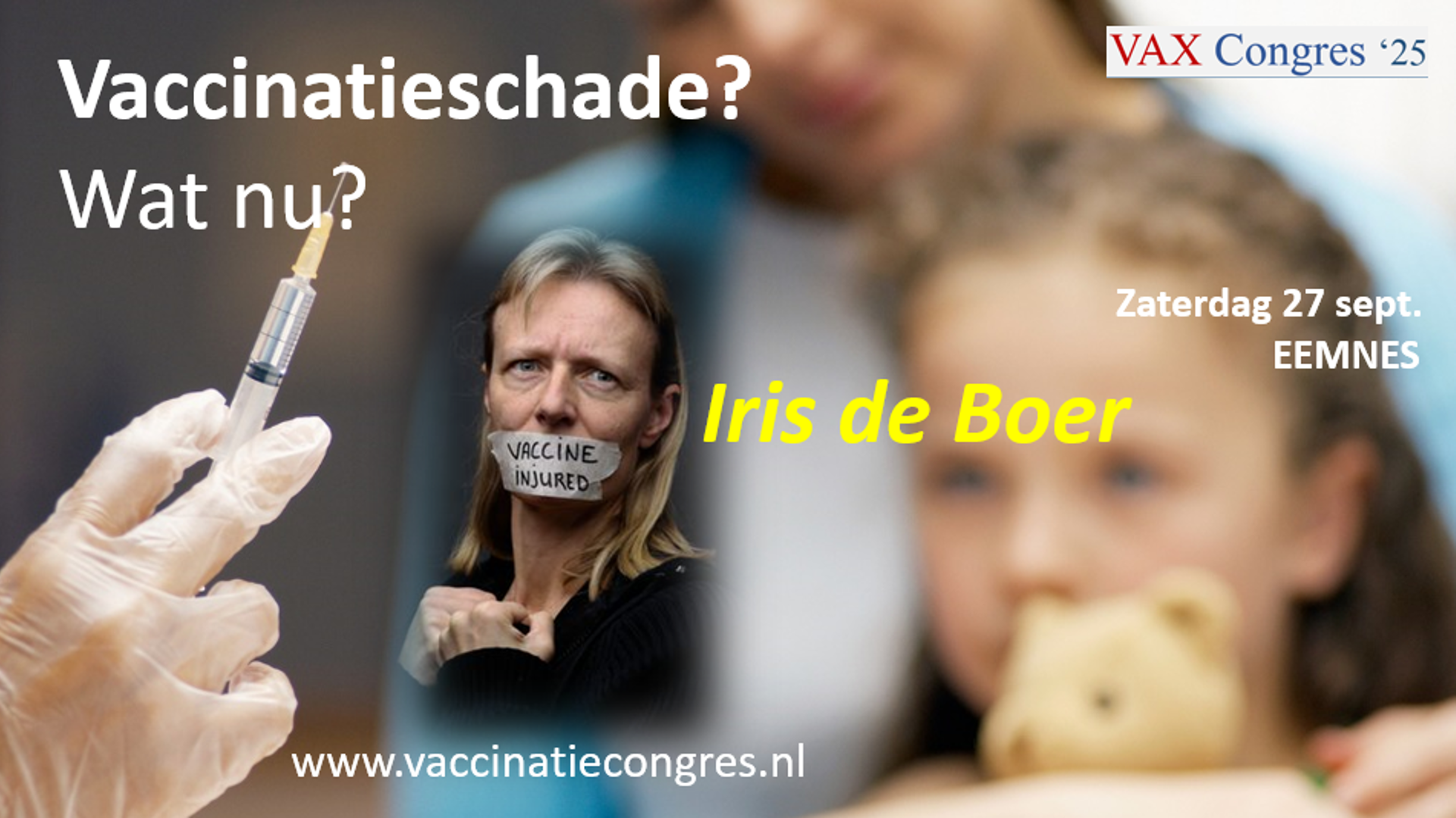 Iris de Boer over vaccinatieschade coronavaccin - Vaccinatiecongres 2025