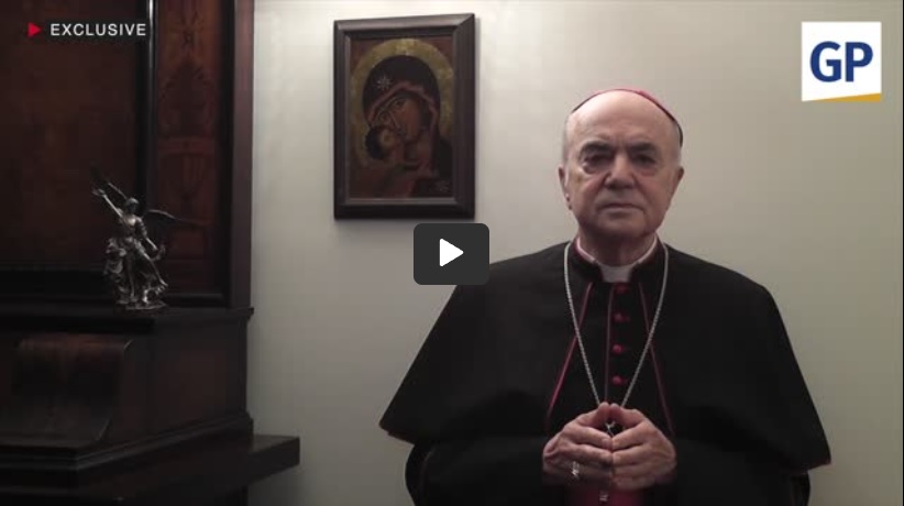 Aartsbisschop Vigano roept op tot een wereldwijde anti-globalistische alliantie