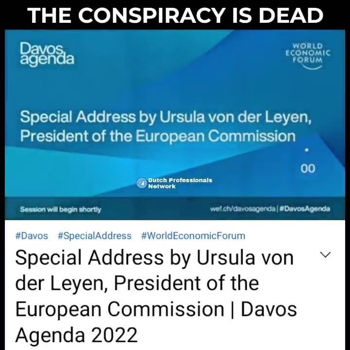 The Conspiracy is dead - Ursula von der Leyden