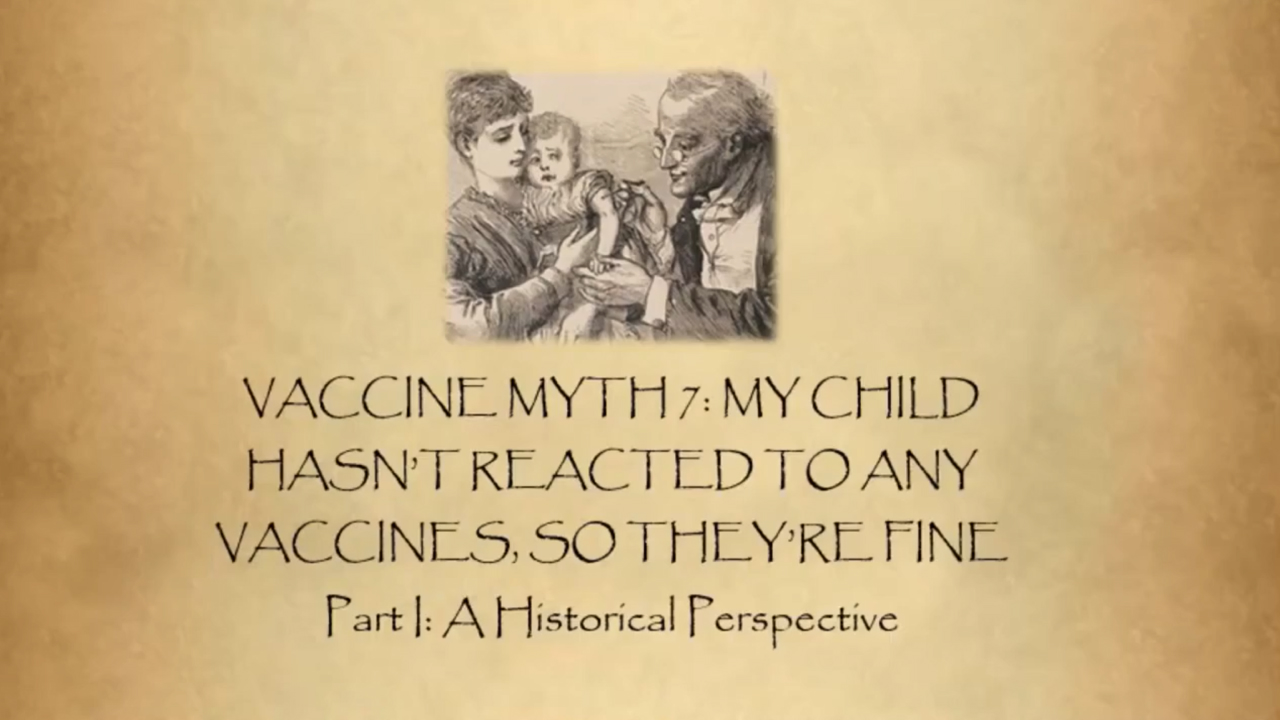 Vaccination Myths by Dr. Alison Adams - Myth 7 - Part I
