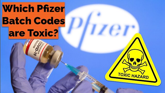 Welke codes van partijen vaccins van Pfizer geven aan dat die partij gevaarlijk is?