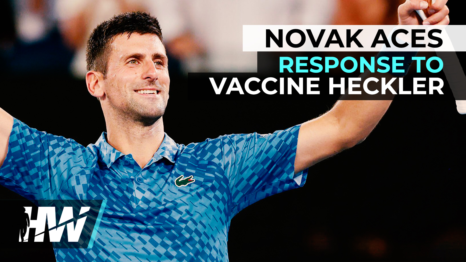 The Highwire - Tennisser Novak Djokovic rekent stijlvol af met vaccinpusher uit publiek