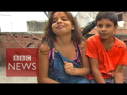 They smoke crack.. Being in a Rio favela - BBC News