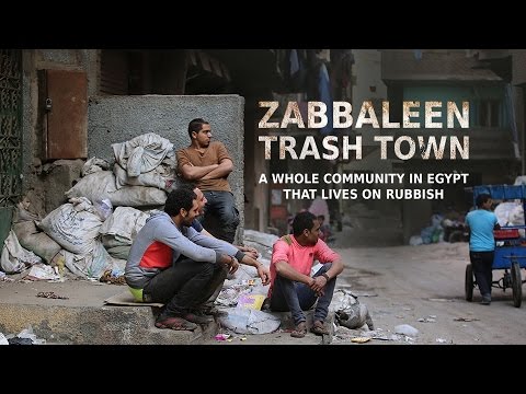 Zabbaleen Trash Town. A whole community in Egypt that lives on rubbish
